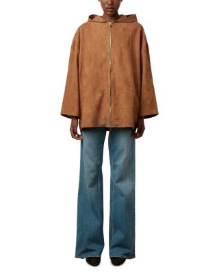 Jenifer Hooded Suede Jacket