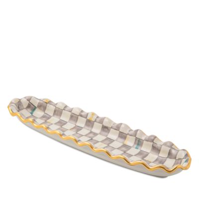 MacKenzie-Childs - Sterling Check Hors D'Oeuvre Tray