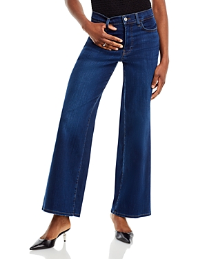 Shop Frame Le Slim Palazzo High Rise Wide Leg Jeans In Majesty
