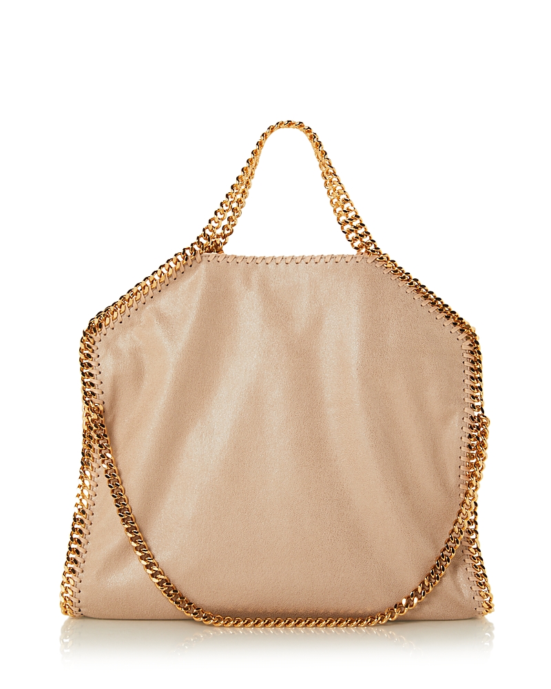 Stella Mccartney 3 Chain Tote Bag Falabella In Buttercream/gold