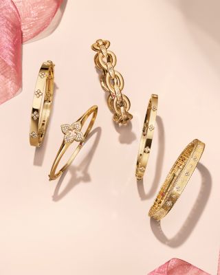 18K Yellow Gold Verona Diamond Bangle Bracelet