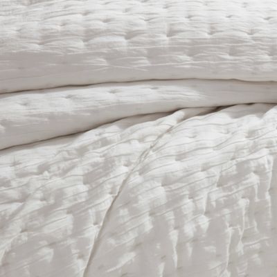 Meditate Linen Silk Coverlet, King