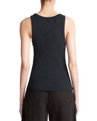 Ribbed Scoop Neck Tank