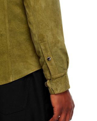 Leather Shirt Jacket