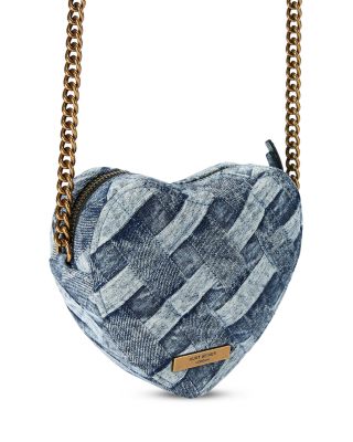 Kensington Denim Heart Shaped Crossbody