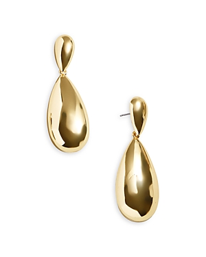 Frances Teardrop Statement Earrings in Gold Tone