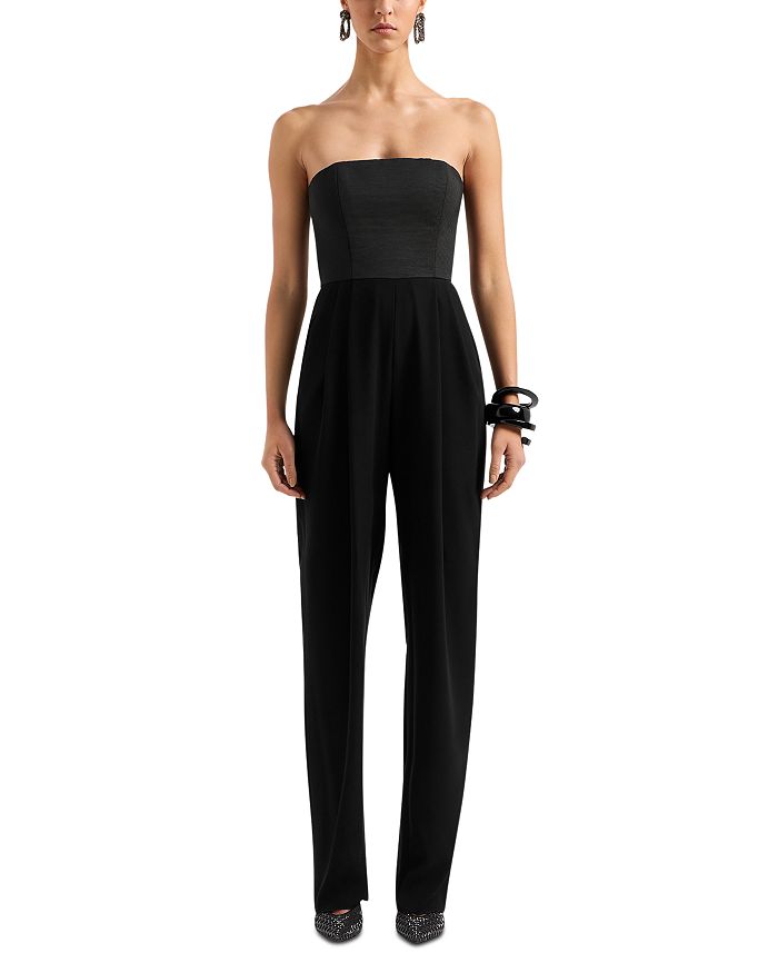Emporio Armani Strapless Jumpsuit Bloomingdale's