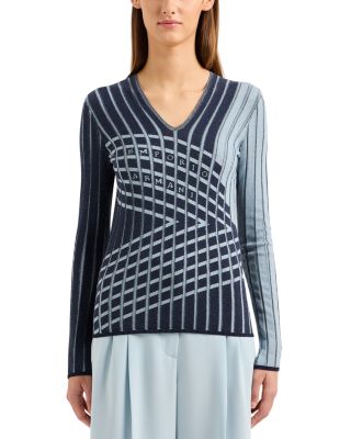 Emporio Armani - Jacquard V Neck Sweater