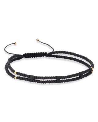 Miyuki Bead & Gold-Tone Sterling Silver Double Strand Bracelet