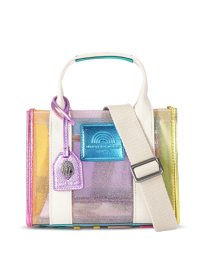 Kurt Geiger Extra Small Southbank Vinyl Tote In Multi