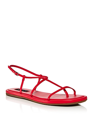 Aqua Women's Vinni Slim Strap Sandals - 100% Exclusive In Cherry Red