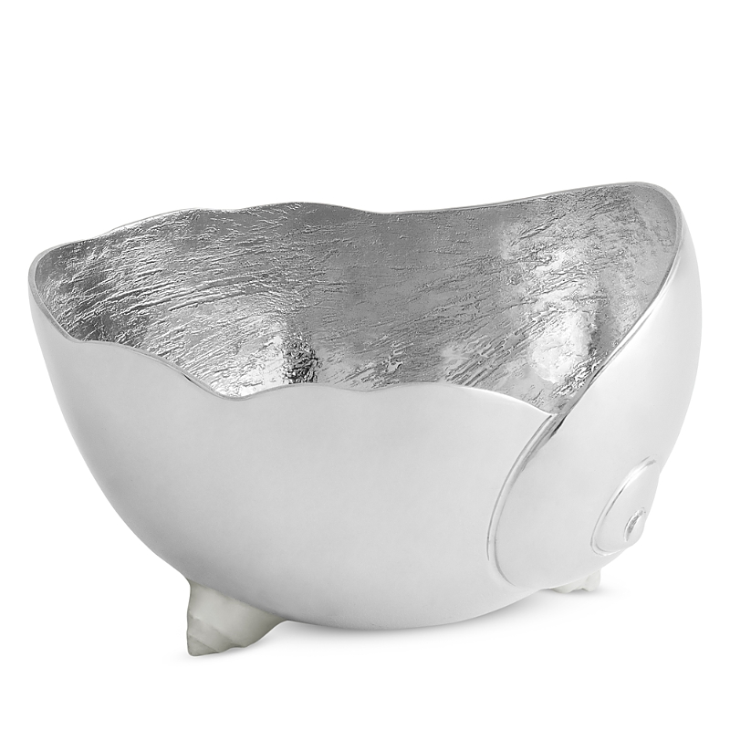 Michael Aram Ocean Reef Small Moon Shell Bowl In Silver