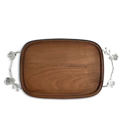 White Orchid Wooden Bread Board