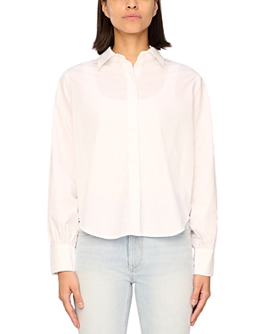 Shop Dl1961 Simone Cotton Shirt In White Poplin