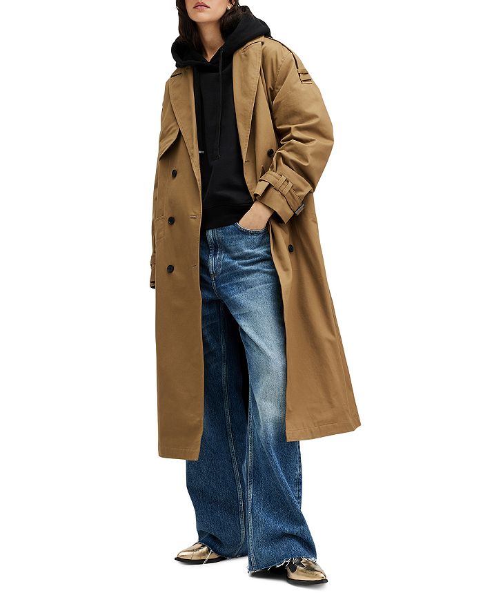 ALLSAINTS Wyatt Regular Fit Trench Coat | Bloomingdale's