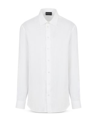 Regular Fit Linen Chambray Sport Shirt