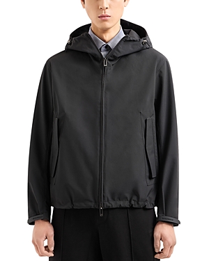 Emporio Armani Technical Stretch Water Repellent Full Zip Hooded Jacket
