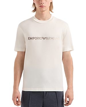 Shop Emporio Armani Jersey Logo Tee In Multi