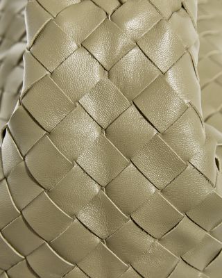 Large Hop Intrecciato Leather Shoulder Bag