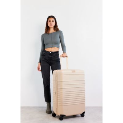 Large Check-in Roller in Beige