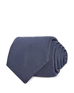 Hugo Boss Repp Stripe Silk Classic Tie In Dark Blue