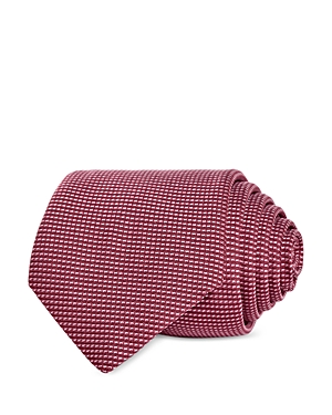 Hugo Boss Repp Stripe Silk Classic Tie In Pink