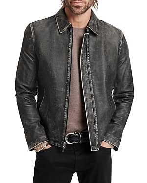 Shop John Varvatos Penn Leather Jacket In Black