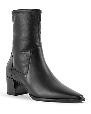 Shop Vagabond Shoemakers Women's Giselle Pointed Toe Block Heel Booties In Black