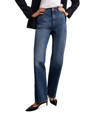 HOBBS LONDON - Limited Leigh Straight Leg Jean in Mid Wash