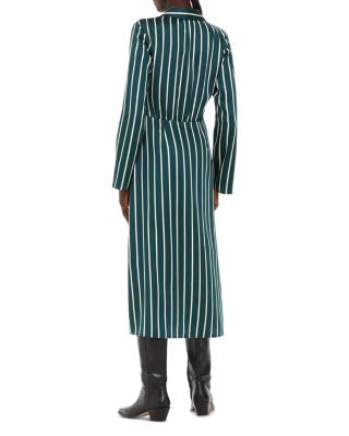 Striped Midi Shirt Dress