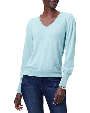 Nic + Zoe Nic+zoe Slub Cotton Blend Sweater In River