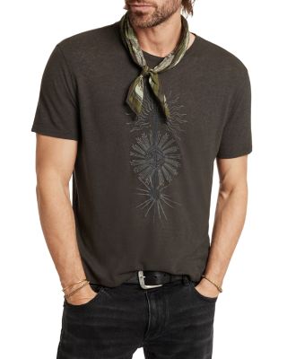 John Varvatos - Dagger Embroidered Crewneck Tee