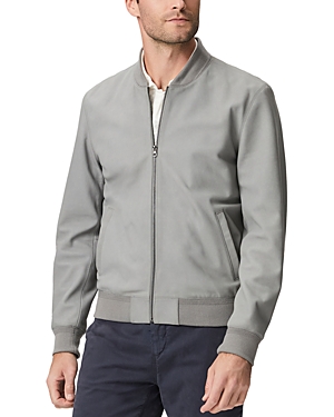 Shop Paige Corvin Zip Front Bomber Jacket In Spring Shadow