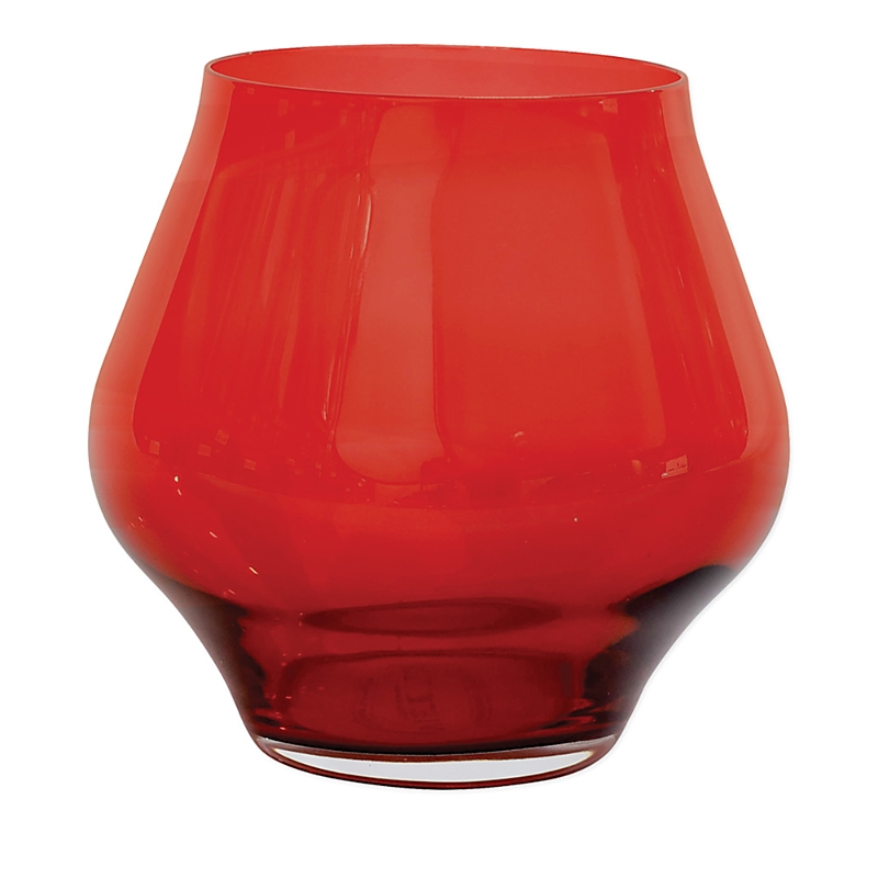 Vietri Contessa Stemless Wine Glass In Red
