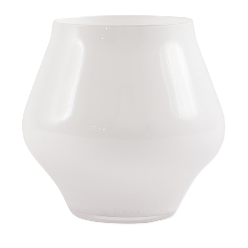 Vietri Contessa White Stemless Wine Glass In White