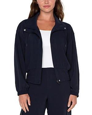 Liverpool Los Angeles Dolman Sleeve Jacket In Lunar Blue