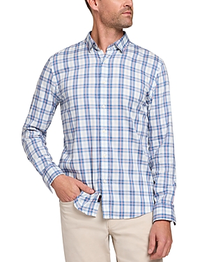 Shop Faherty The Movement Long Sleeve Button Down Shirt In Spring Valley Plaid