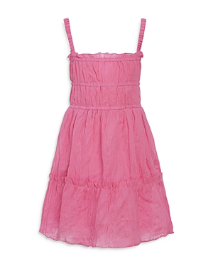 Shop Sea Girls' Cole Smocked Sleeveless Dress - Little Kid, Big Kid In Pink