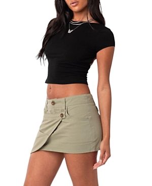 Edikted Bambi Open Back Crop T-shirt In Black