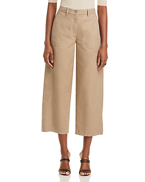 Eileen Fisher Wide Leg Ankle Pants In Briar