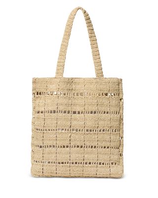Loeffler Randall - Crochet Raffia Book Tote