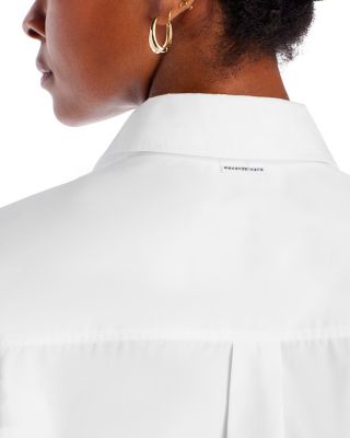 alexanderwang.t Cotton Smocked Mini Shirt Dress | Bloomingdale's