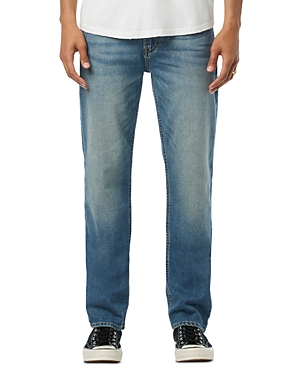 Shop Hudson Byron Straight Fit Jeans In Light Marine Blue