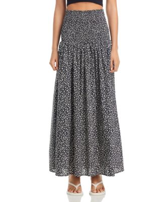 x Sofia Richie Grainge The Zaria Cotton Floral Maxi Skirt