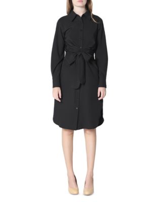 Tie Front Shirt Dress