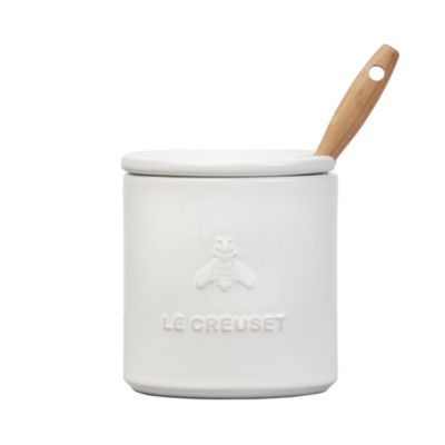 Honey Pot with Silicone Honey Dipper   