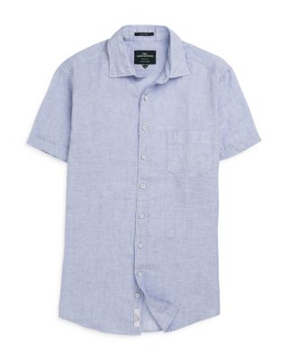 Ellerslie Linen Textured Classic Fit Button-Up Shirt