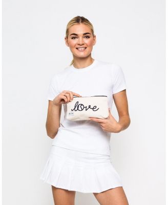 Love Stitched Brush It Off Cosmetic Case Bag