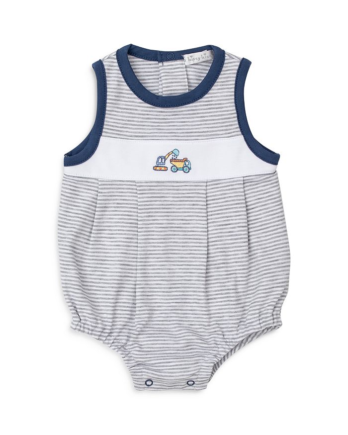 Kissy Kissy Baby Boys Blue Boats at Sea Sleeveless Romper