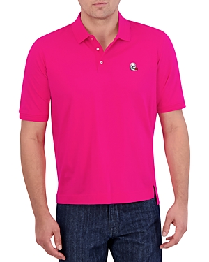 Shop Robert Graham The Player Short Sleeve Knit Polo In Magenta